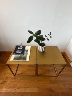 Two Modern Cube Coffee Tables
