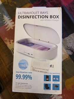 UV Ultraviolet Rays Disinfection Box with Wireless Charger