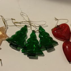 Glass Tree Ornaments 