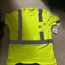 Men's Hi Vis Reflective Safety Pocket T Shirt High Visibility …