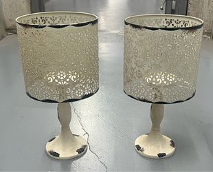 2 Vintage candle holders