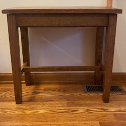 Vintage Oak Organ Bench