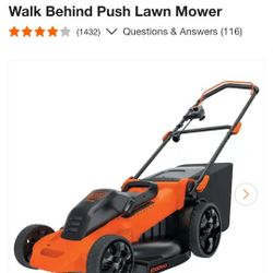 Black And Decker Mower