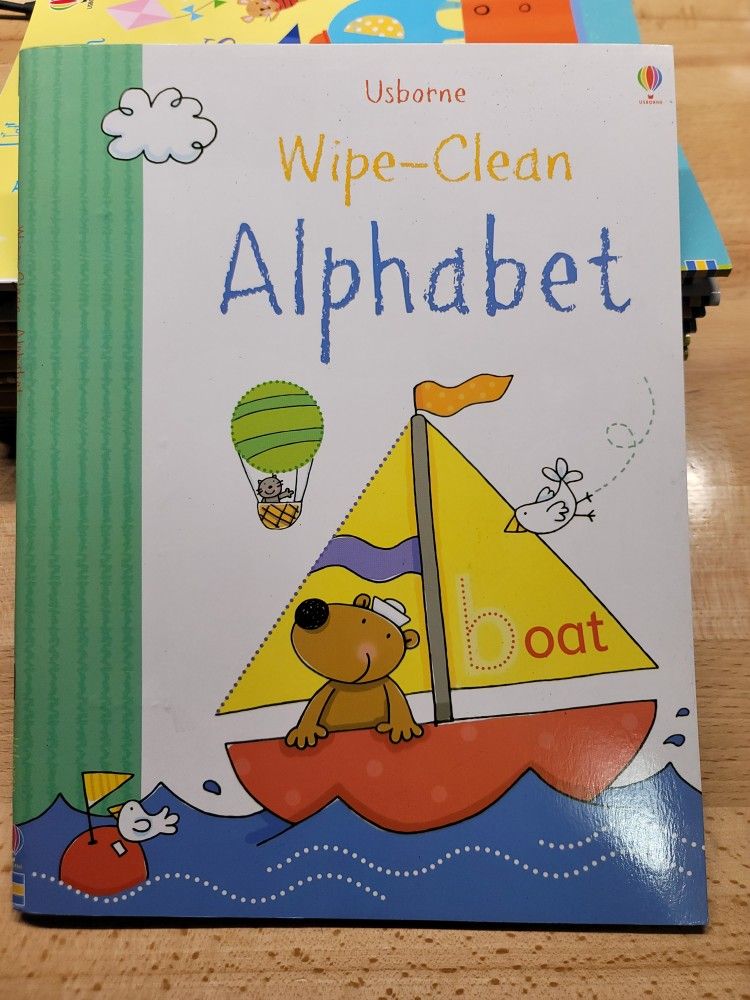 Usborne Wipe Clean Children's Books
