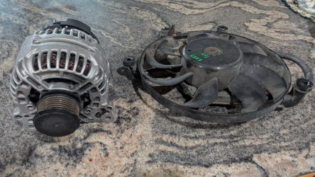 Volkswagen alternator and radiator fan