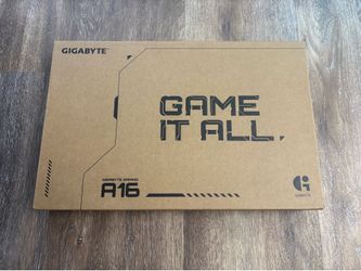 Brand New Laptop  GIGABYTE GAMING A16 Gaming Laptop 165Hz 1920x1200 WUXGA RTX 5050 AMD Ryzen 7 170 512GB SSD 16GB DDR5 RAM Black Steel. Retail $1190+t