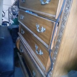 Nice Real Wood Dresser Two. Parts