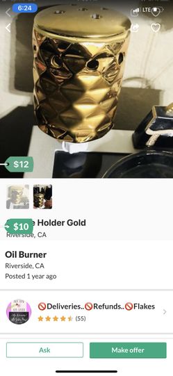 Gold oil burner