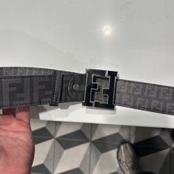 Fendi belt grey