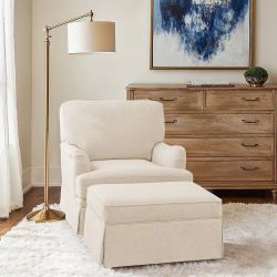 Single Sofa With An Storage Ottoman 