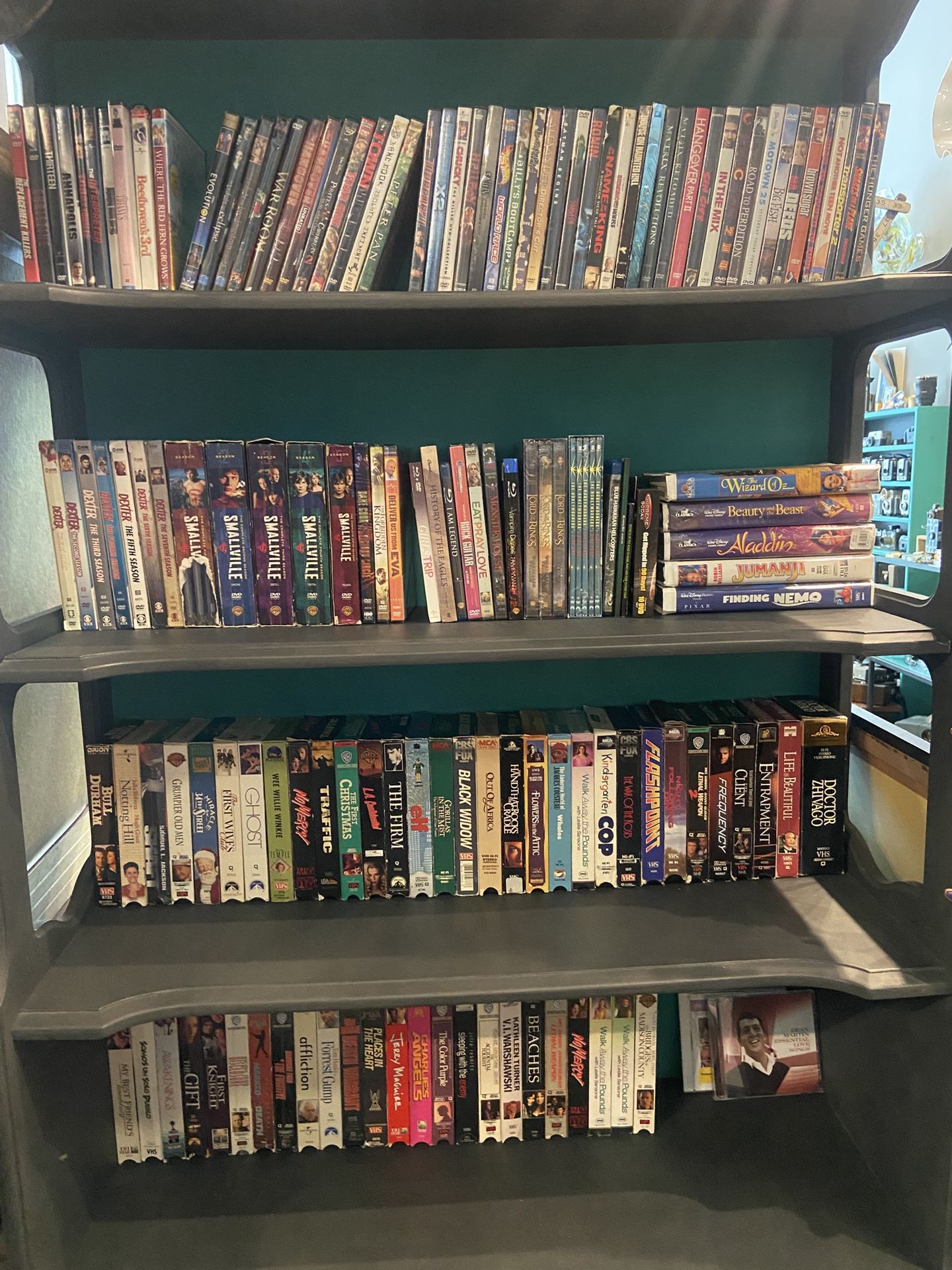Tons Of DVD’s And Vintage VHS Tapes