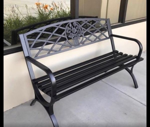 Black metal bench for Sale in Riverside, CA OfferUp