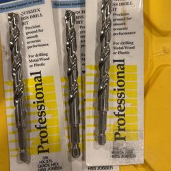 New Twist Quick Hex HSS Drillbit 3/8