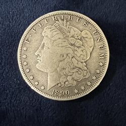 Morgan, Dollar 90%, Silver, 1890 /O