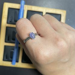 tanzanite Silver Ring 