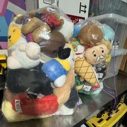 Two Prize Bags Full Of Stuff Animals / Plushies (BRAND NEW)