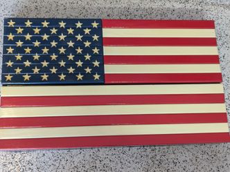 American Flag Shelf Storage