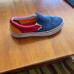 Vans Corduroy Primary Color Slip Ons