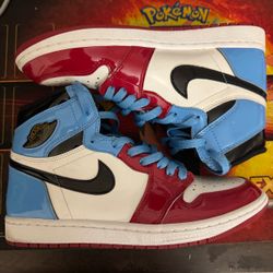 Nike Air Jordan 1 Retro High OG Fearless High-Top Sneakers Red White Blue Black