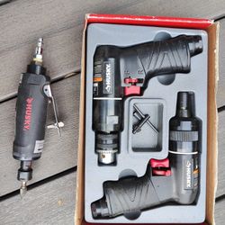 Husky pneumatic drill and driver and due grinder air tools