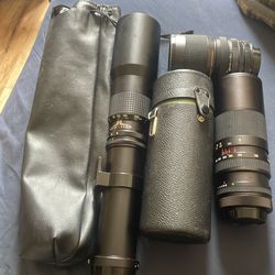 Vintage camera lenses