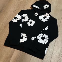 Black And white Denim Tears Hoodie New Size L