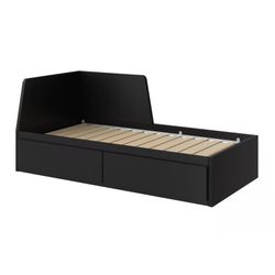 Flekke Bed frame w. Almost New Mattress 