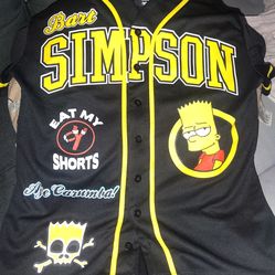 Bart Simpson Baseball Jersey and Shorts
