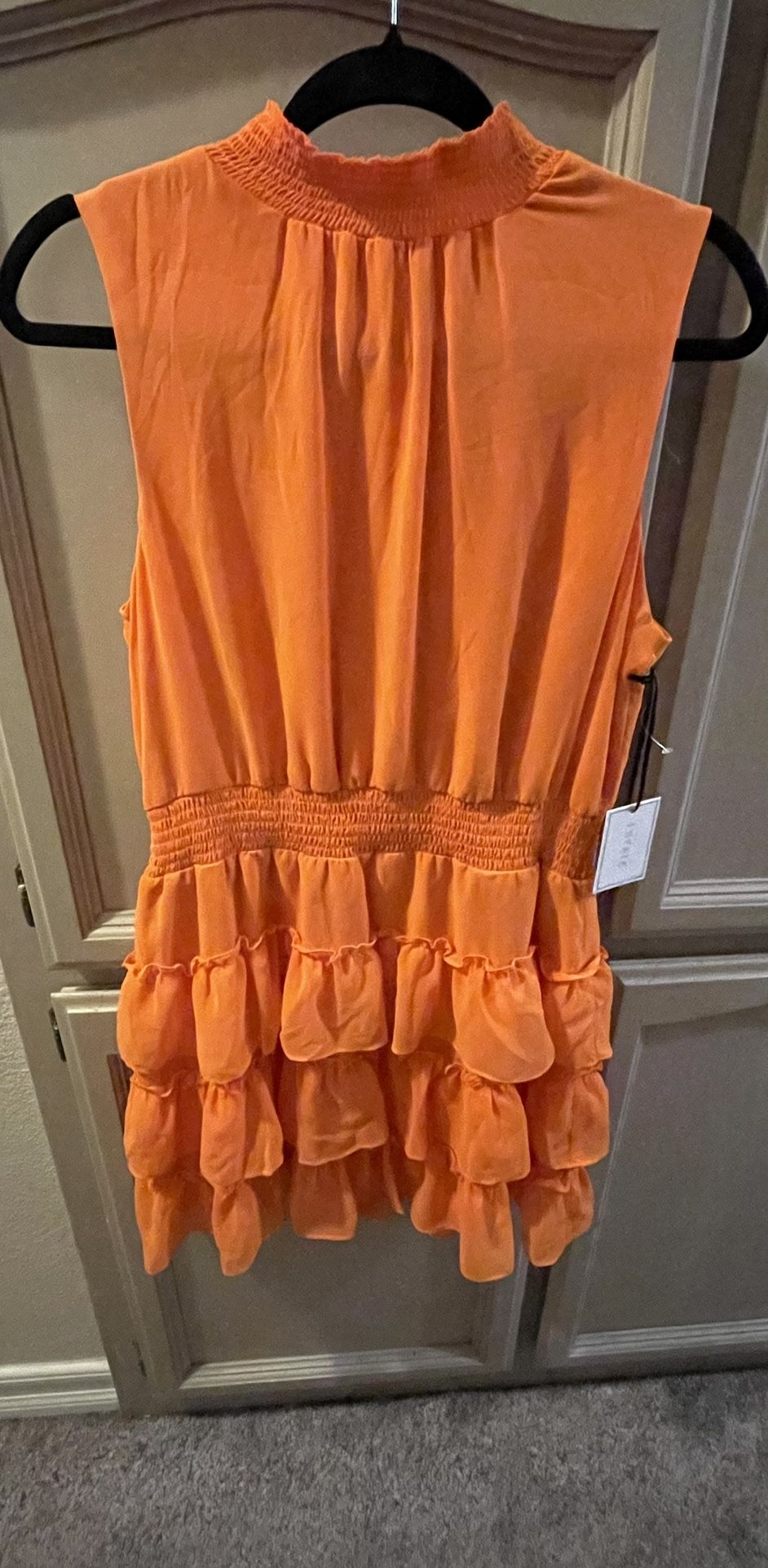 Orange Sleeveless Dress