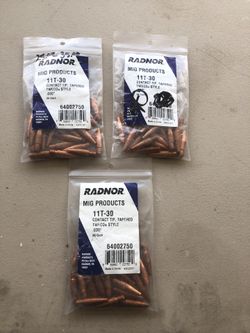 RADNOR MIG .030” TAPERED CONTACT TIP TWECO STYLE