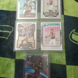 5 Card Jayden Daniels Rc Lot.