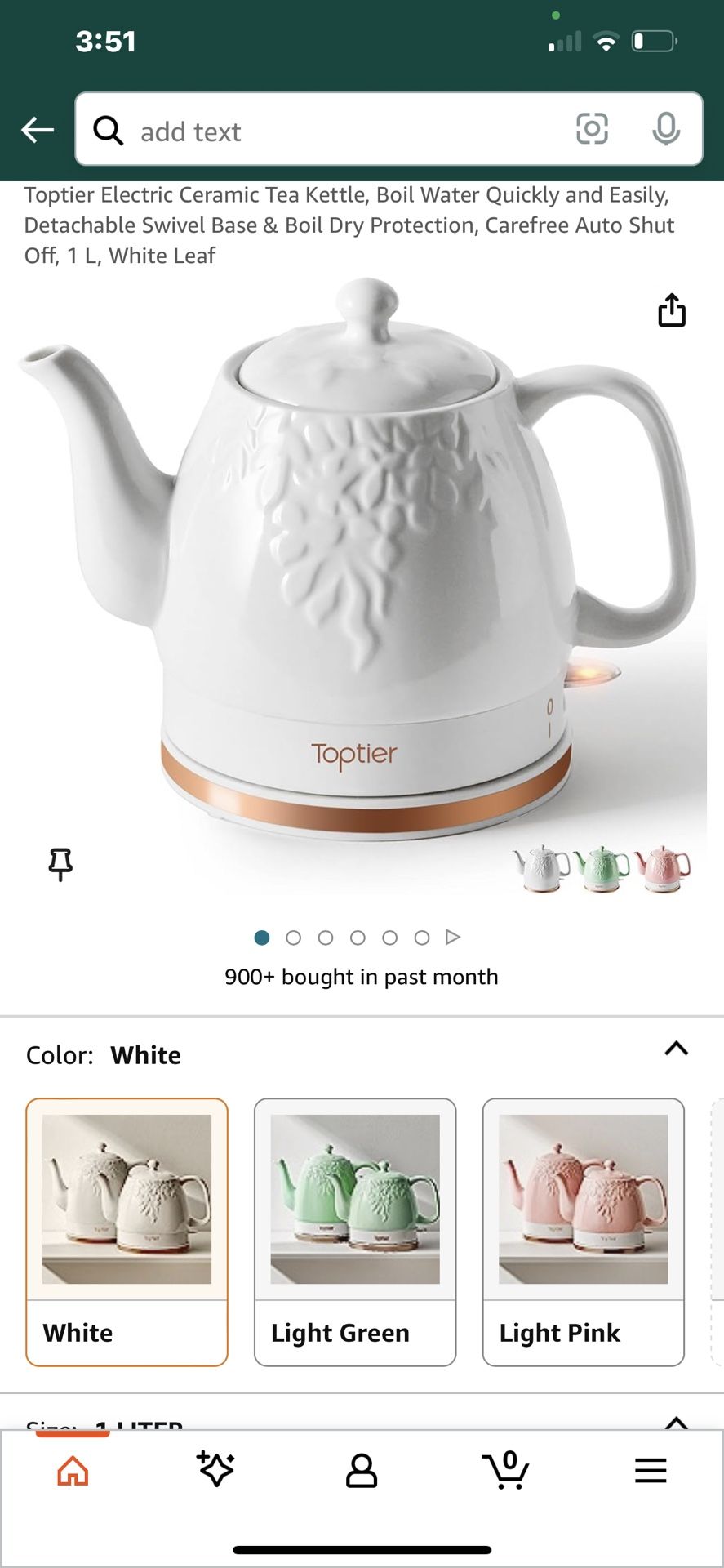 Electric Ceramic Yea Kettle