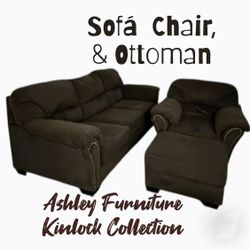 Ashley  Furniture , Sofa, chair, and Ottoman