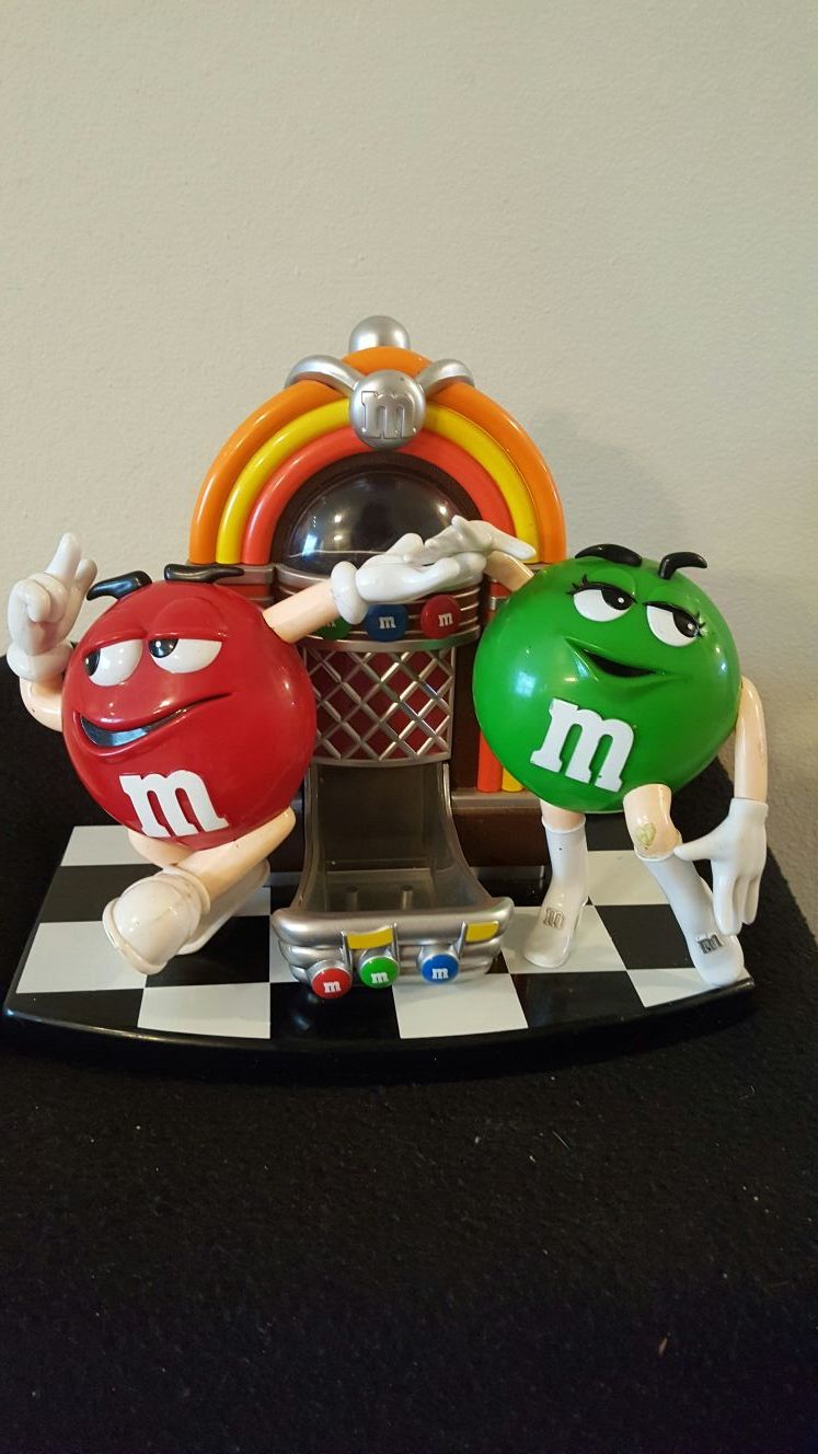 Vintage M&m's Mars Candy Rock In Roll Cafe Jukebox Dispenser