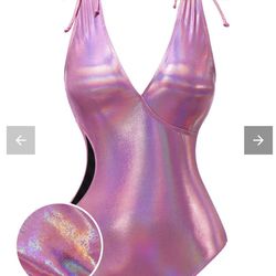 Pink Holographic One Piece