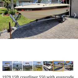 Motor Boat, Comes With Trailer!