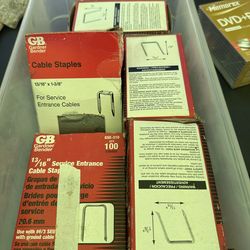 Lot of 4 Gardner Bender 13/16” Service Entrance Cable Staples GSE-310 100ct Boxes