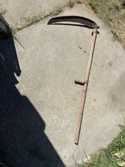 Vintage antique scythe