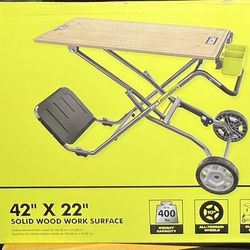 RYOBI SPEED BENCH 2-in-1 Mobile Workstation & Cart – Brand New In Box (Model STM202)