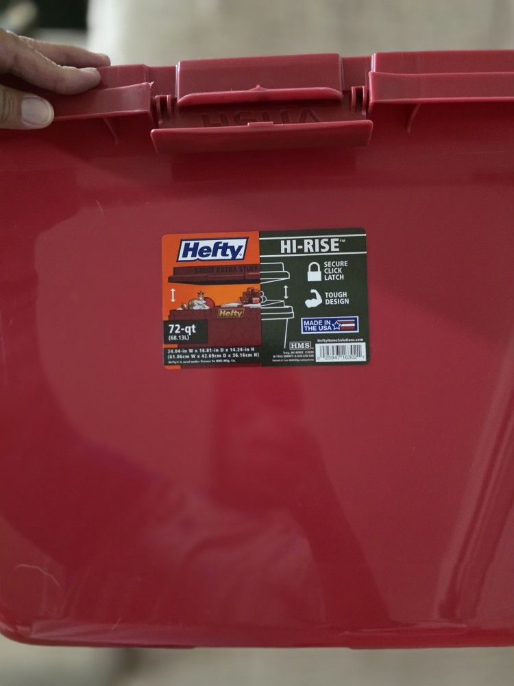 Hefty 72qt Storage Containers 6pk