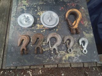 Heavy Duty Steel Assortment Of Shop Items, Great Condition. $10.00 for all.