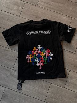 Chrome Hearts Multi-Color Cross Graphic T-Shirt