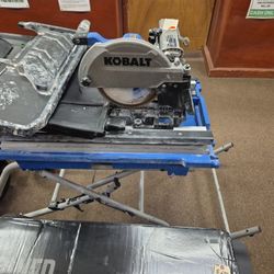 Kobalt 10" Wet Tile Saw With Stand (contact info removed) Model