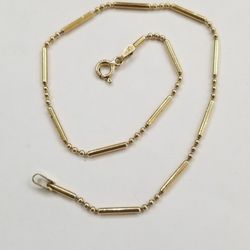 Bracelet/ Anklet Gold Plated Sterling Silver 
