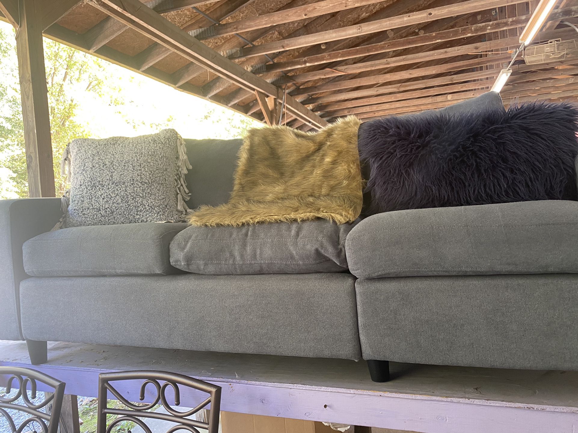 Gently Used Sofa With Ottoman 