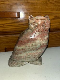 Vintage Soapstone Owl