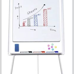 NEW! maxtek Easel White Board - Magnetic Tripod Whiteboard Portable Dry Erase Board 36 x 24 inches