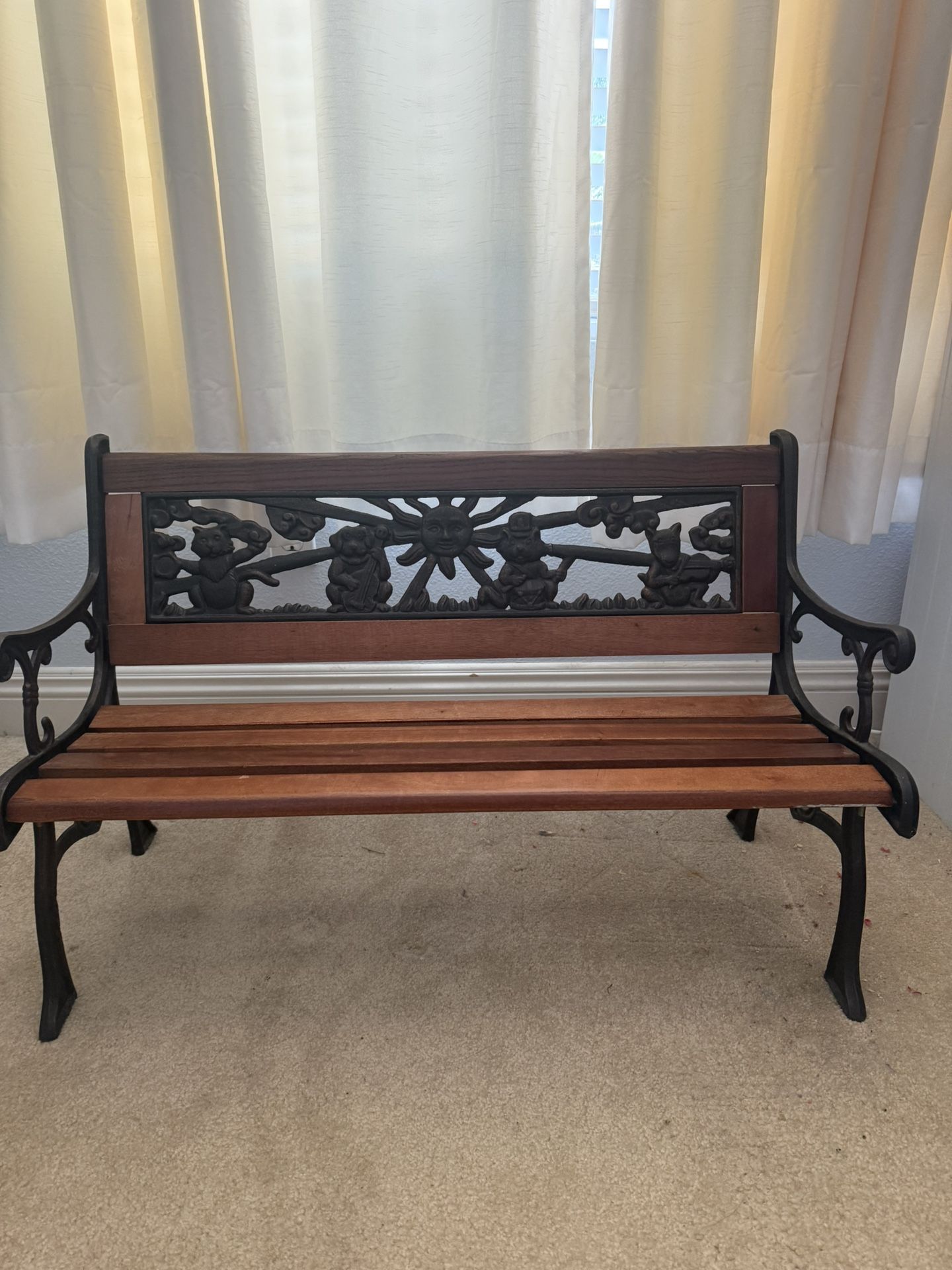 Wood & Iron Bench