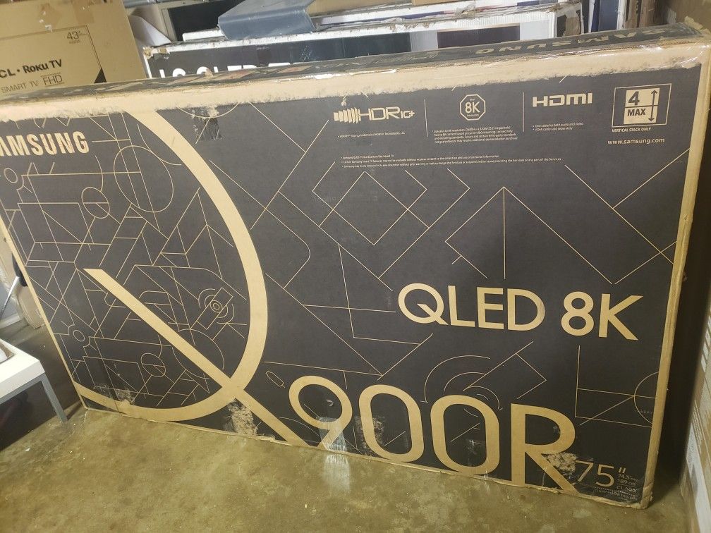 Tv Samsung 75", Q900R, 8k, Triple Array Led, HDR, Alexa, Google, Excellent