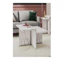 Faux Marble Coffee Table New In Box